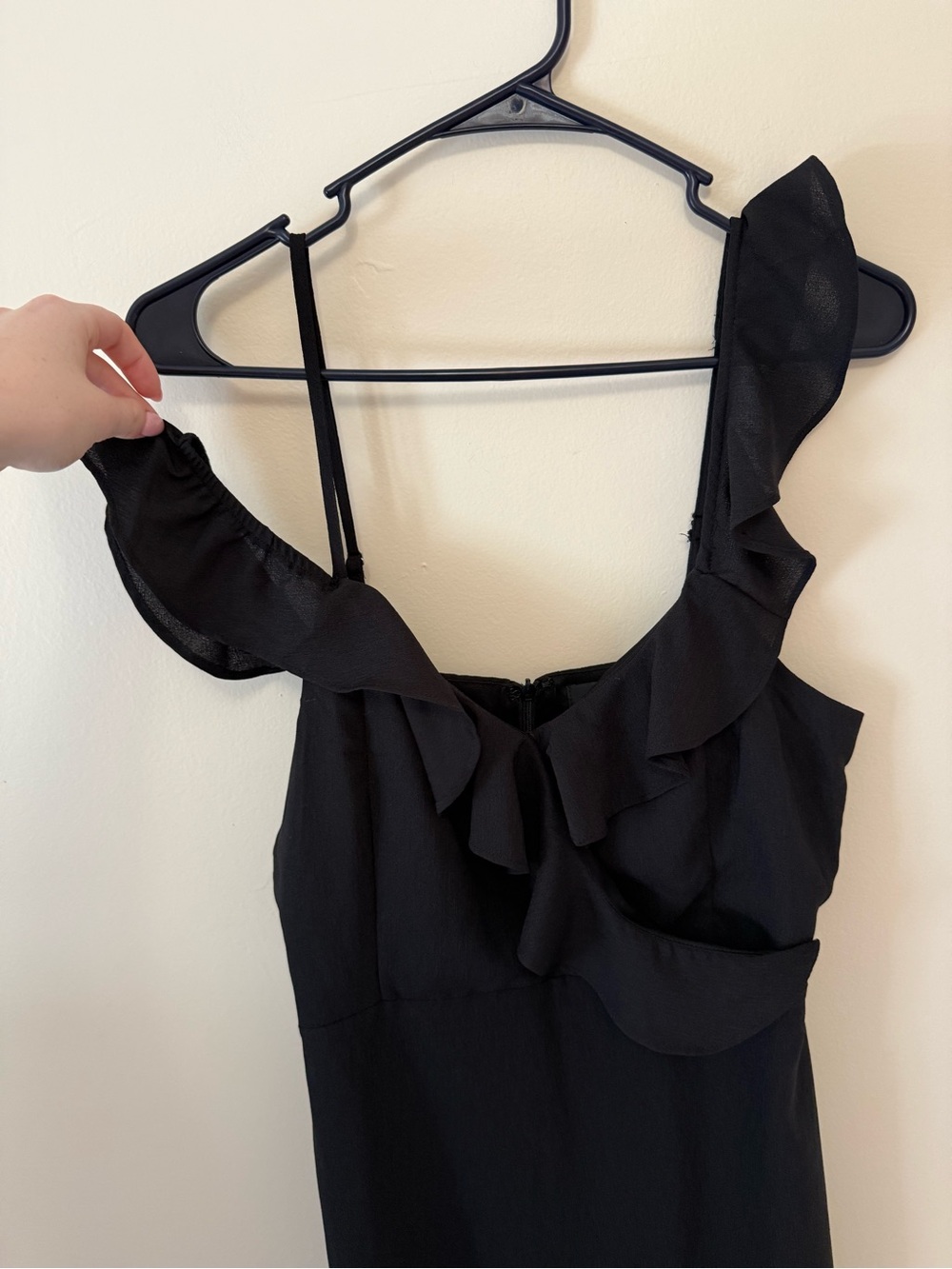 Lulus Black Ruffle Mini Dress - Picture 2 of 5